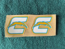 San Diego / Los Angeles Chargers Mini-helmet decals