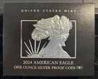 2024 'W' $1 UNITED STATES MINT SILVER 1 OZ PROOF AMERICAN EAGLE W/ COA FREE SHIP