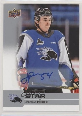 2019-20 Upper Deck CHL Star SP Auto Jeremie Poirier #310 Auto 05kc