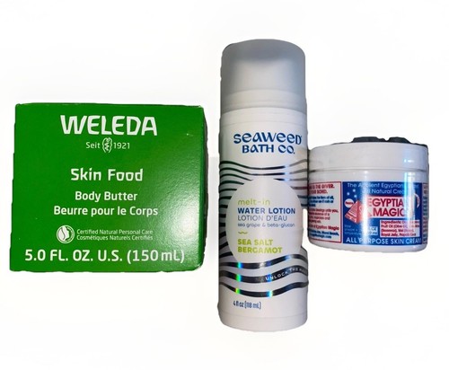 Egyptian Magic, Weleda Skin Food, Seaweed Bath Co.