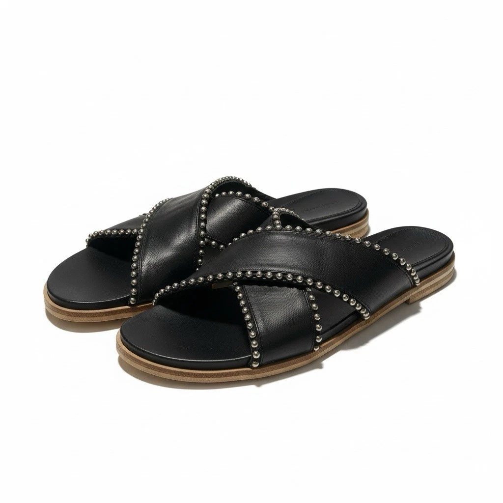 NWOT ZARA UNISEX SANDALS BLACK Size 43 Zara | Shoes | Zara Nwot Leather Sandals Black | Poshmark main image 4