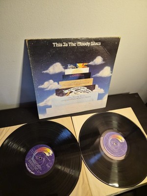 THE MOODY BLUES This Is The 2LP 1974 G+ 1ST PRESS Vinyl Best Of GREATEST HITS