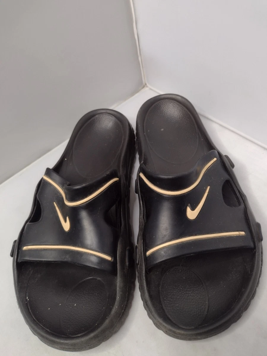 Vintage Nike Mens  Geta Sandals Black Slides 7  Sandals Slip On Shower B8 Nike Geta Sandals for sale | eBay main image 2