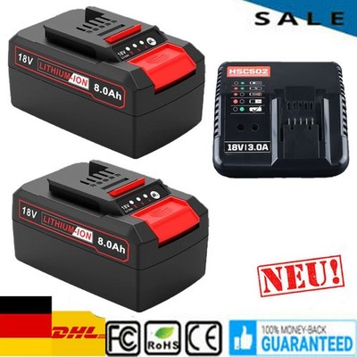 Für EINHELL 18V Ersatzakku 5,0 Ah / 8,0 Ah / Ladegerät PXC Power X-Change NEU