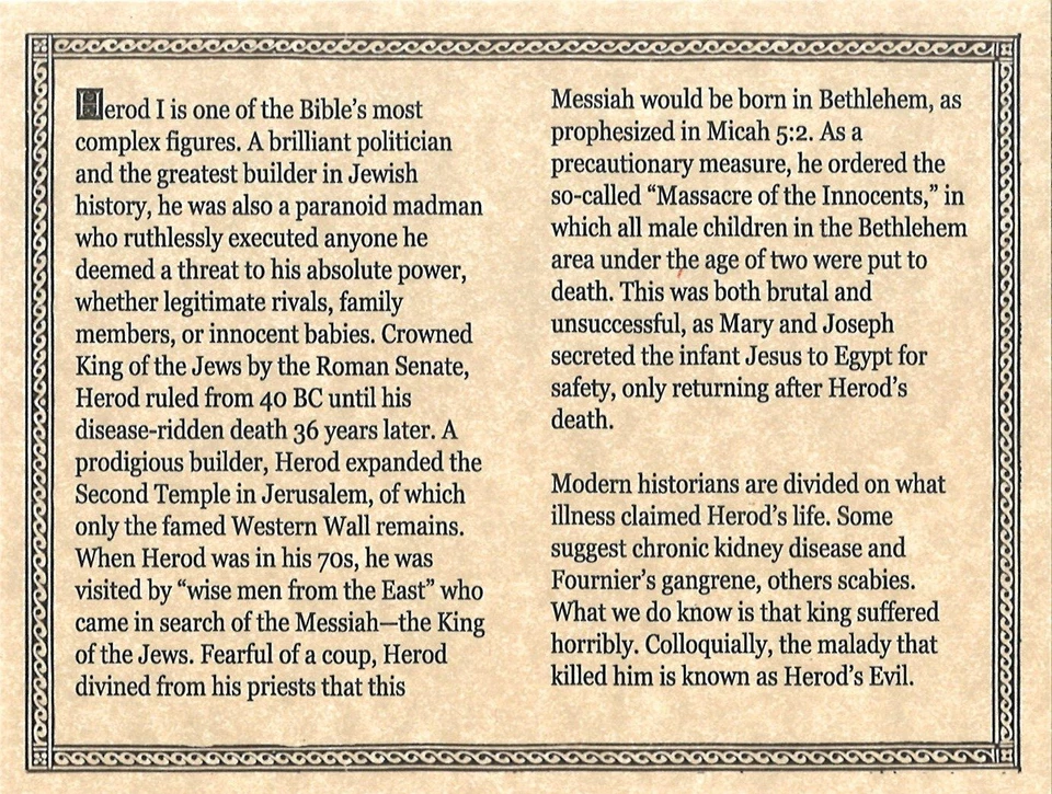 Herod the Great Bronze Prutah Coin from Judaea (Includes Clear Box) 🇮🇱 - Image 4 of 4