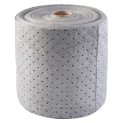 Condor 35Zr24 Sorbent Roll, 12 Gal, 15 In X 150 Ft, Universal, Gray,