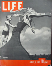 VTG Life Magazine August 16 1937 Young Camper, Boys Summer Camp Newsstand VTG Life Magazine August 16 1937 Young Camper, Boys Summer Camp Newsstand