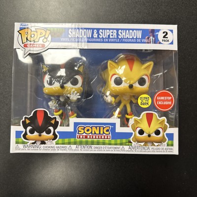 Sonic The Hedgehog Shadow & Super Shadow Funko Pop! 2 Pack Mint