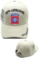 82nd Airborne C1271 Side Shadow Mens Cap Beige - Adjustable