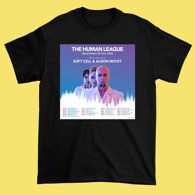 The Human League The Generations Tour June 2026 Black Shirt L383