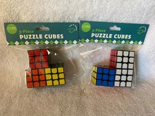 6 mini rubik's puzzle cubes 1" NEW party favors