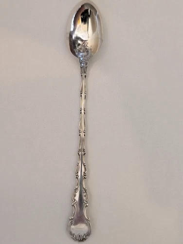 8 Stunning Rare Gorham Strasbourg Sterling Silver Iced Tea Spoons American 7.5”