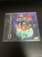 PlayStation PS1 Worms World Party Video Game Complete with registration card