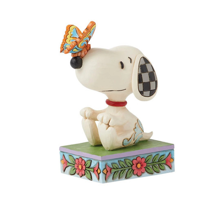 #ad Enesco: Peanuts by Jim Shore: Snoopy with Butterly on Nose $37.99