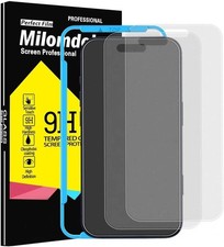 3 Pack Matte Screen Protector for iPhone 17 Pro Phone Case Friendly Tempered ..