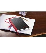 Black n' Red Professional Notebook, Casebound, 8-1/4 x 5-3/4, White, 96 Sheets