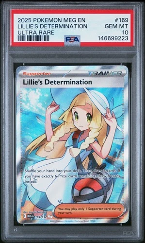 Pokemon Lillie's Determination Mega Evolution 169/132 Ultra Rare PSA 10 Gem Mint