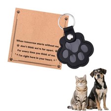 Dog Cat Pet Sympathy Gifts for Pet Cat Dog Paw Keychain for Fur Holder Key Ch...