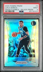 2020 Prizm LUKA DONCIC Prizm Flashback Silver #3 PSA 9 (423)