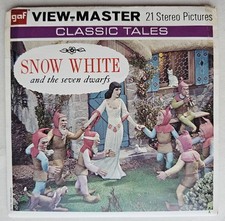 Snow White View-Master Packet B300 3 Reel Set Book Vintage 1955 Fairy Tale