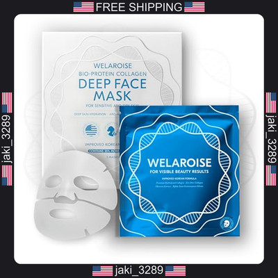 Welaroise Bio Protein Collagen Hydrogel Deep Face Mask +35% More Collagen,