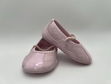 Vintage Inspired The Children  s Place Baby Girl Shoes Pink Quilted SlipOns 2008