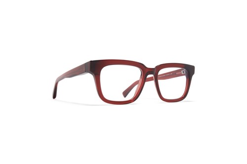 MSRP $ 679 | NUOVI occhiali da vista Mykita Lamin quadrati acetato rosso 51/19-145 - Foto 2 di 8