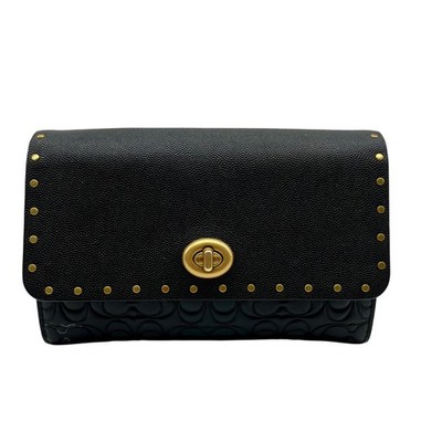 Coach Black Marlow 66610 Clutch Bag