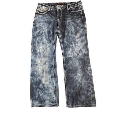 Vintage Y2K 2000 Virgin Only Jeans Womens 31 Blue Acid Wash