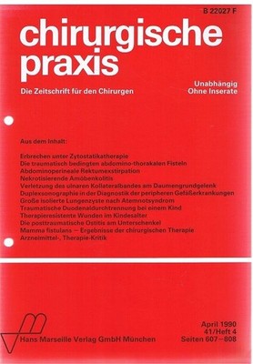Chirurgische Praxis - Zeitschrift Für Die Gesamte Chirurgie