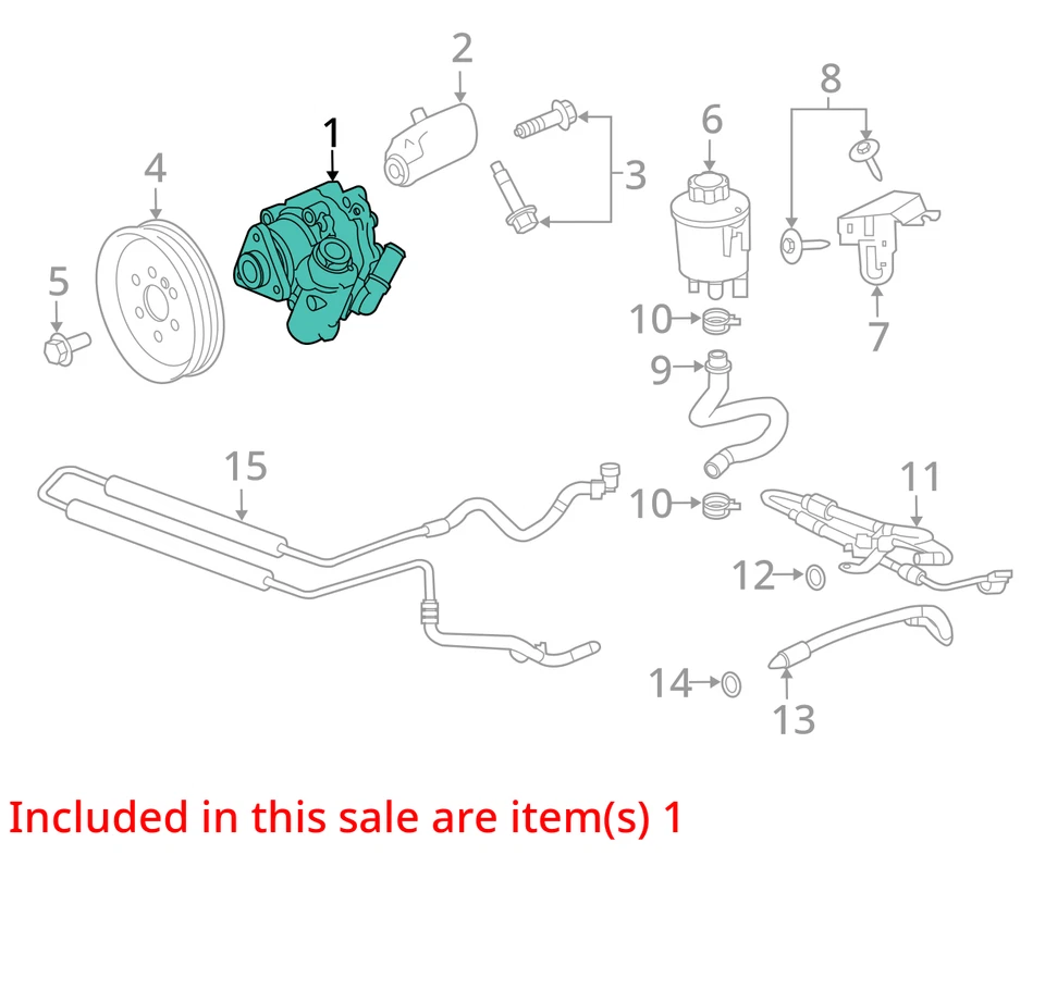 Jaguar XF 2012 bomba de dirección asistida OEM 69 k millas - LKQ357189498 Foto 4 de 4