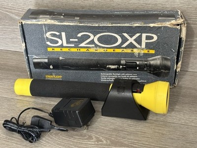 Streamlight SL 20XP-LED Yellow/Black Flashlight and 12 Volt AC/Charger Exclllent