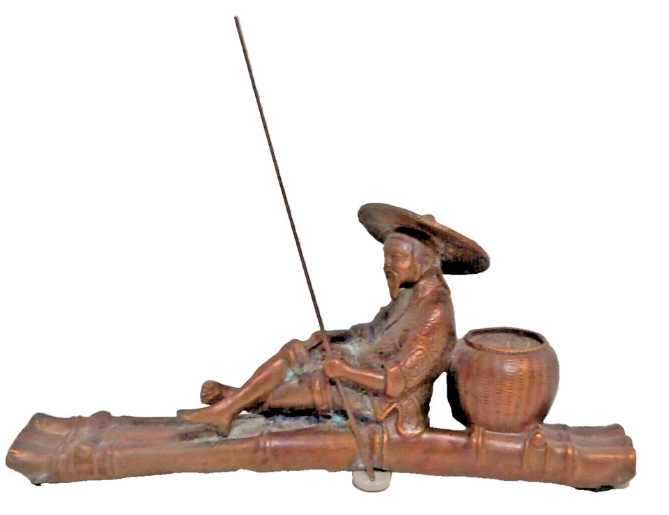 8-vintage-chinese-bronze-feng-shui-fisherman-raft-good-luck-statue