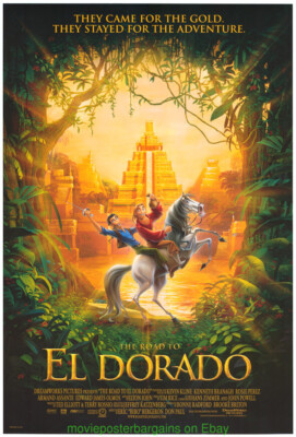 THE ROAD TO EL DORADO MOVIE POSTER Original DS 27x40 DREAMWORKS ANIMATION 