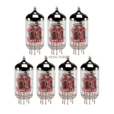New Gain Matched Septet (7) JJ Electronics Tesla 12AX7 ECC83-S Vacuum Tubes