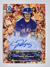 2024 Bowman Chrome Sapphire PAULINO SANTANA Sapphire Selections Auto Orange /25