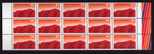 1976 85c Uluru Ayers Rock Monolith Australia Block of 15  MNH Unfolded