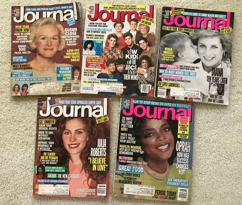 VINTAGE 1991 JAN, MAR, JUNE, JULY and  AUG JOURNAL MAGAZINES