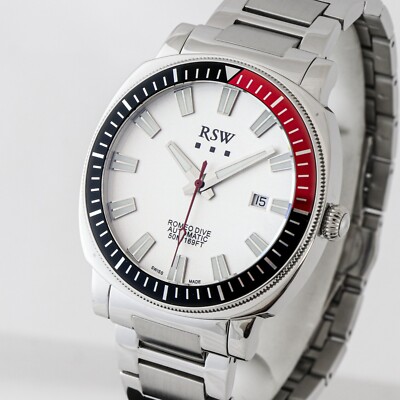 RSW Romeo RSWA117-SS-1 Herrenuhr Swiss Made Datum Full Set Brand New