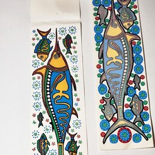 Seitec Iron-On Dimensional Velour Transfer Textured Fish Made in USA VTG