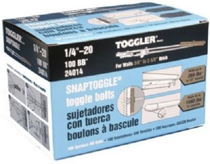 1 4 20 toggle bolts
