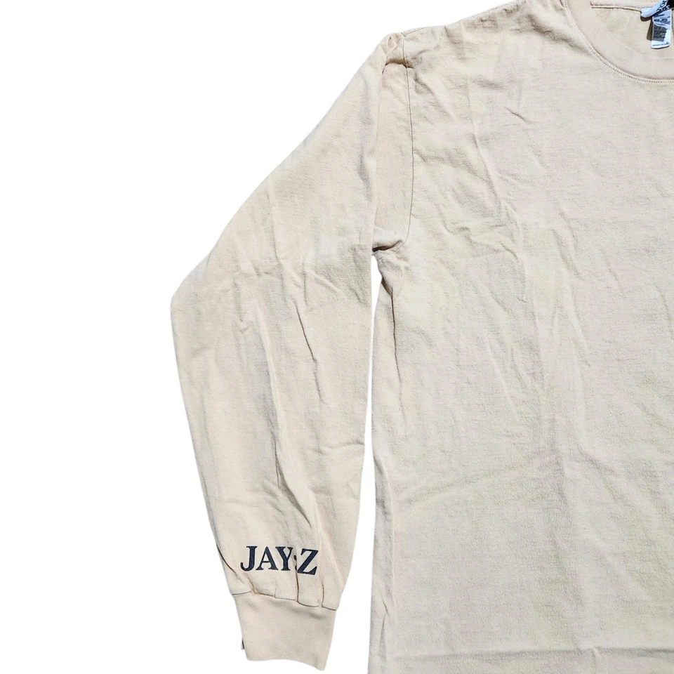Authentic Jay-Z 4:44 Concert Tour Shirt L Beige Double Sided Graphic Hip Hop Rap - Image 3 of 4