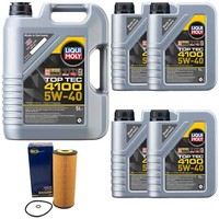 MotoröL Set Top Tec 5W-40 Liqui Moly 9 Liter + ÖLfilter FüR Vw Lt 28-35 28-46