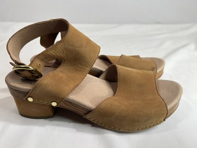 Dansko Minka Sandals Womens 8.5 EU 39 Leather Buckle Strap Block Heel | eBay