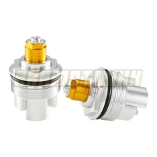 Gold Silver Preload Fork Caps Bolts for Yamaha YZF R6 2006-2007