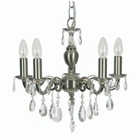 Oaks Lighting 176/5 Sn Risborough 5 Light Pendant - 176/5 Sn Oaks Lighting 176/5 Sn Risborough 5 Light Pendant - 176/5 Sn