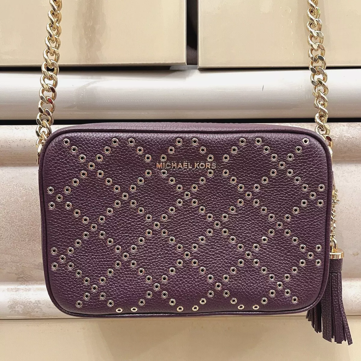 Michael kors crossbody maroon hot sale