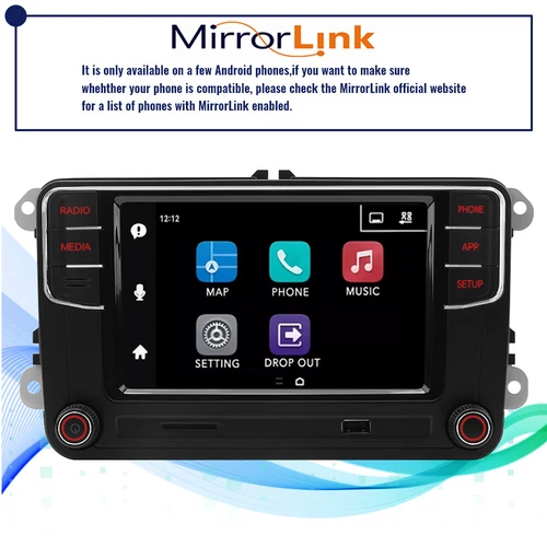 6.5" RCD360 PRO 187B Autoradio CarPlay Android Auto RCD330 Für VW Golf Passat CC - Bild 7 von 13
