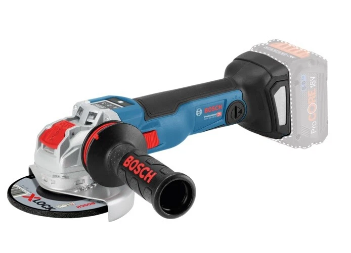 Bosch GWX18V 10SC DISC Cordless Grinder X Lock 125mm w GCY 42
