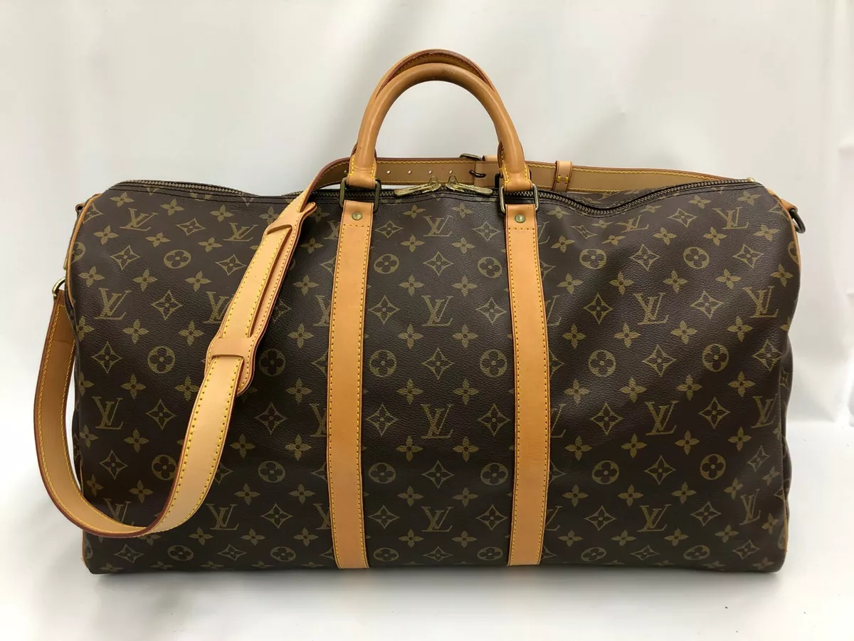 Louis Vuitton Keepall Bandouliere Monogram Outdoor 55 Brown